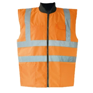 Hi\u002DVis\u0020Reversible\u0020Safety\u0020Bodywarmer\u0020Ural\u00202\u002Din\u002D1 - Signal Orange