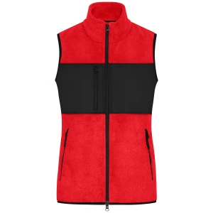 Ladies\u0027\u0020Fleece\u0020Vest - Red