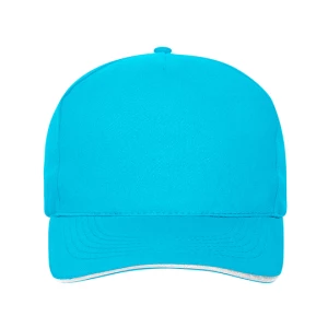 5\u0020Panel\u0020Sandwich\u0020Cap\u0020Bio\u0020Cotton - Turquoise