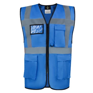 CO\u00B2\u0020Neutral\u0020Multifunctional\u0020Executive\u0020Safety\u0020Vest\u0020Hamburg - Blue