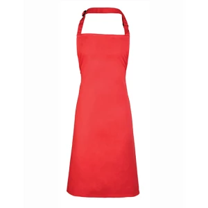 Colours\u0020Collection\u0020Bib\u0020Apron - Strawberry Red (ca. Pantone 186C)