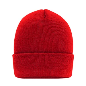 High\u0020Brim\u0020Beanie - Fire Red