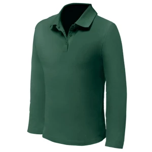 Men\u0027s\u0020Polo\u0020Long\u0020Sleeve - Bottle Green