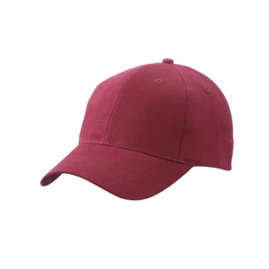 Brushed\u00206\u002DPanel\u0020Cap - Burgundy