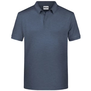 Men\u0027s\u0020Basic\u0020Polo - Light Denim Melange