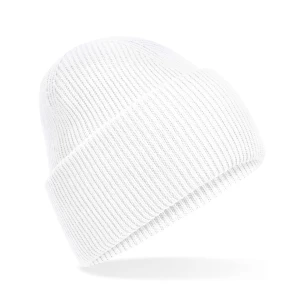 Classic\u0020Engineered\u0020Deep\u0020Cuffed\u0020Beanie - White