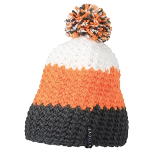 Crocheted\u0020Cap\u0020With\u0020Pompon - Carbon