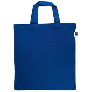 Fairtrade\u0020Cotton\u0020Bag\u0020Short\u0020Handles - Royal (ca. Pantone 287C)