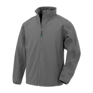 Recycled\u00202\u002DLayer\u0020Printable\u0020Junior\u0020Softshell\u0020Jacket - Grey