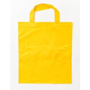 Cotton\u0020Bag\u0020Colored\u0020Short\u0020Handles - Yellow (ca. Pantone 115U-HKS 04)