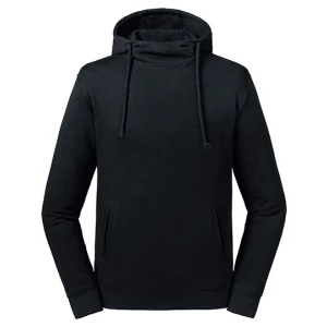 Pure\u0020Organic\u0020High\u0020Collar\u0020Hooded\u0020Sweat - Black