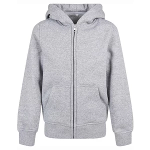 Kids\u0027\u0020Organic\u0020Basic\u0020Zip\u0020Hoody - Heather Grey