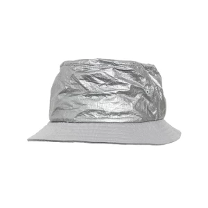 Crinkled\u0020Paper\u0020Bucket\u0020Hat - Silver