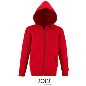 Kids\u0027\u0020Zip\u0020Hoodie\u0020Stone - Red