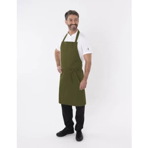 Bib\u0020Apron\u0020with\u0020Adjustable\u0020Halter - Olive