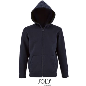 Kids\u0027\u0020Zip\u0020Hoodie\u0020Stone - French Navy