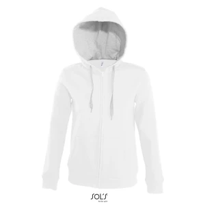 Women\u0027s\u0020Contrast\u0020Hooded\u0020Zip\u0020Jacket\u0020Soul - White