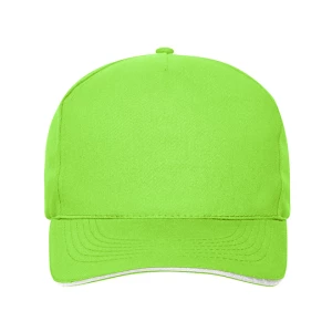 5\u0020Panel\u0020Sandwich\u0020Cap\u0020Bio\u0020Cotton - Lime Green