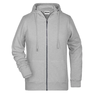 Ladies\u0027\u0020Zip\u002DHoody - Grey Heather