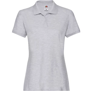 Ladies\u0027\u0020Premium\u0020Polo - Heather Grey