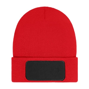 Beanie\u0020with\u0020Patch\u0020\u002D\u0020Thinsulate - Red