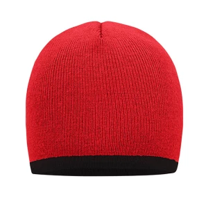 Beanie\u0020With\u0020Contrasting\u0020Border - Red