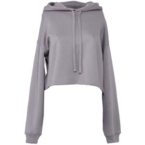 Women\u0027s\u0020Cropped\u0020Fleece\u0020Hoodie - Storm