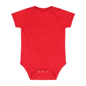 Essential\u0020Short\u0020Sleeved\u0020Bodysuit - Red