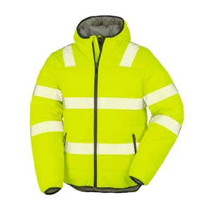 Recycled\u0020Ripstop\u0020Padded\u0020Safety\u0020Jacket - Fluorescent Yellow