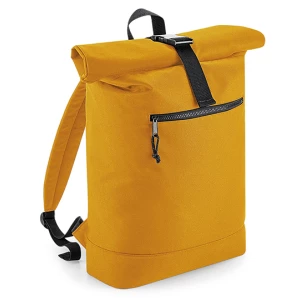 Recycled\u0020Roll\u002DTop\u0020Backpack - Mustard