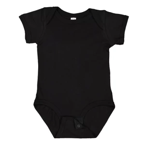 Infant\u0020Fine\u0020Jersey\u0020Short\u0020Sleeve\u0020Bodysuit - Black