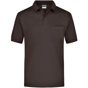 Polo\u002DPiqu\u00E9\u0020Pocket - Brown