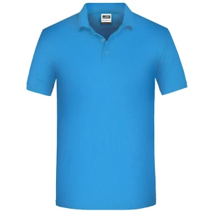 Men\u0027s\u0020Bio\u0020Workwear\u0020Polo - Aqua