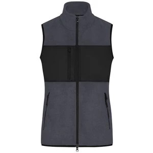 Ladies\u0027\u0020Fleece\u0020Vest - Carbon