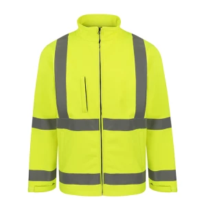 Hi\u002DVis\u0020Safety\u0020Softshell\u0020Jacket\u0020Turku - Signal Yellow