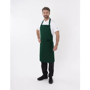 Bib\u0020Apron\u0020with\u0020Adjustable\u0020Halter - Bottle Green