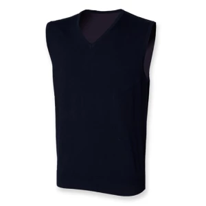 Men\u0027s\u0020Lightweight\u0020Sleeveless\u0020V\u002DNeck\u0020Jumper - Navy