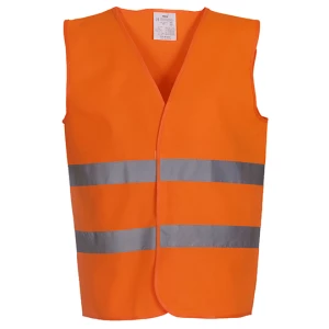 Hi\u002DVis\u00202\u0020Bands\u0020Waistcoat - Hi-Vis Orange