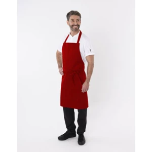 Bib\u0020Apron\u0020with\u0020Adjustable\u0020Halter - Red