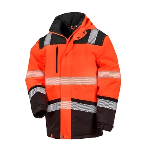 Printable\u0020Waterproof\u0020Softshell\u0020Safety\u0020Coat - Fluorescent Orange