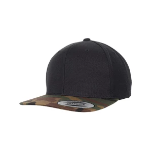 Classic\u0020Snapback\u00202\u002DTone\u0020Camo\u0020Cap - Black