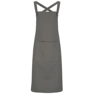 Cross\u0020Back\u0020Barista\u0020Bib\u0020Apron - Dark Grey (ca. Pantone 431C)