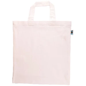 Fairtrade\u0020Cotton\u0020Bag\u0020Short\u0020Handles - White