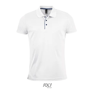 Men\u0027s\u0020Sports\u0020Polo\u0020Shirt\u0020Performer - White