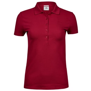 Women\u0027s\u0020Luxury\u0020Stretch\u0020Polo - Red