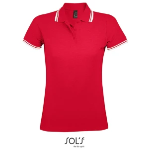 Women\u0027s\u0020Polo\u0020Shirt\u0020Pasadena - Red