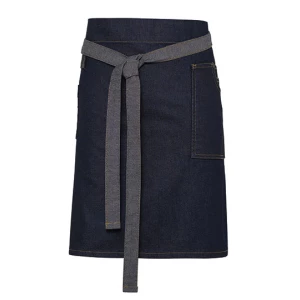 Division\u0020Waxed\u0020Look\u0020Denim\u0020Waist\u0020Apron - Indigo Denim (ca. Pantone 2767C)