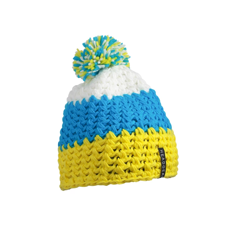 Crocheted Cap With Pompon