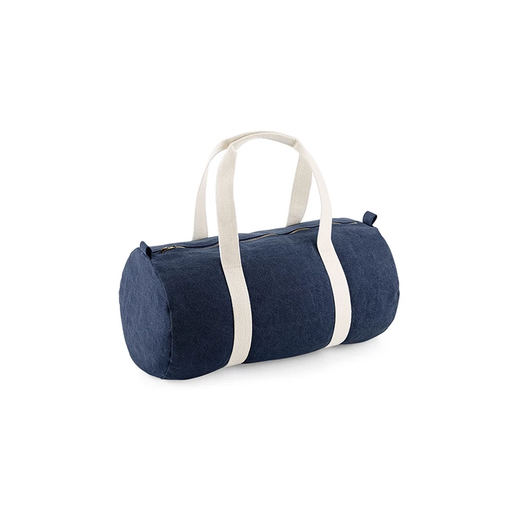 Denim Barrel Bag