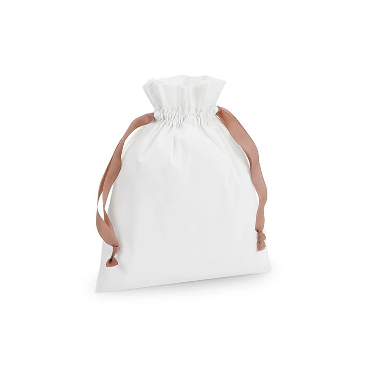 Cotton Gift Bag with Ribbon Drawstring